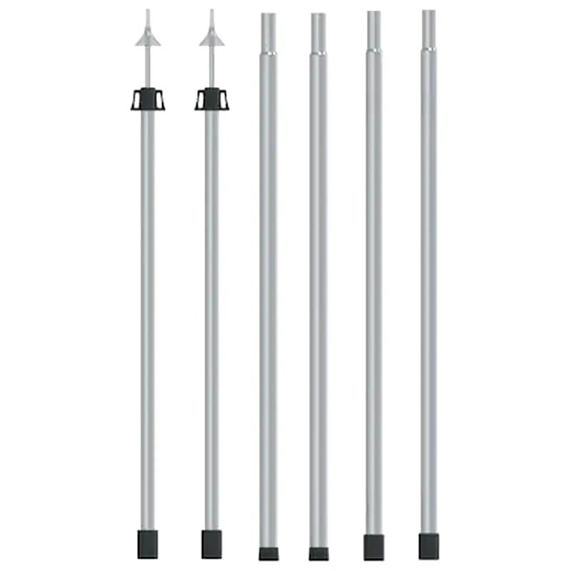 VIDAXL Vidaxl Ορθοστάτες Σκηνής Τηλεσκοπικοί 2 Τεμ. 102-260 Εκ. Αλουμινίου