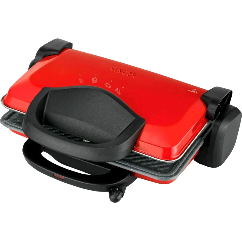 SINGER SINGER CG-1800 1800W Κόκκινη Τοστιέρα - Γκριλιέρα