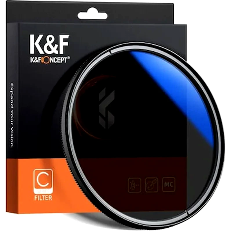 K&amp;F CONCEPT K And F Concept 58mm Blue Multi-coated Circular Polarizer Slim Filter