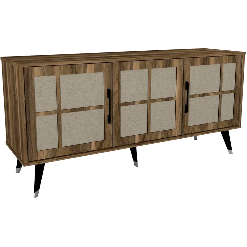 24MALL Μπουφές 24Mall Logo από Μοριοσανίδα 160x45x75.6 cm - Καρυδί