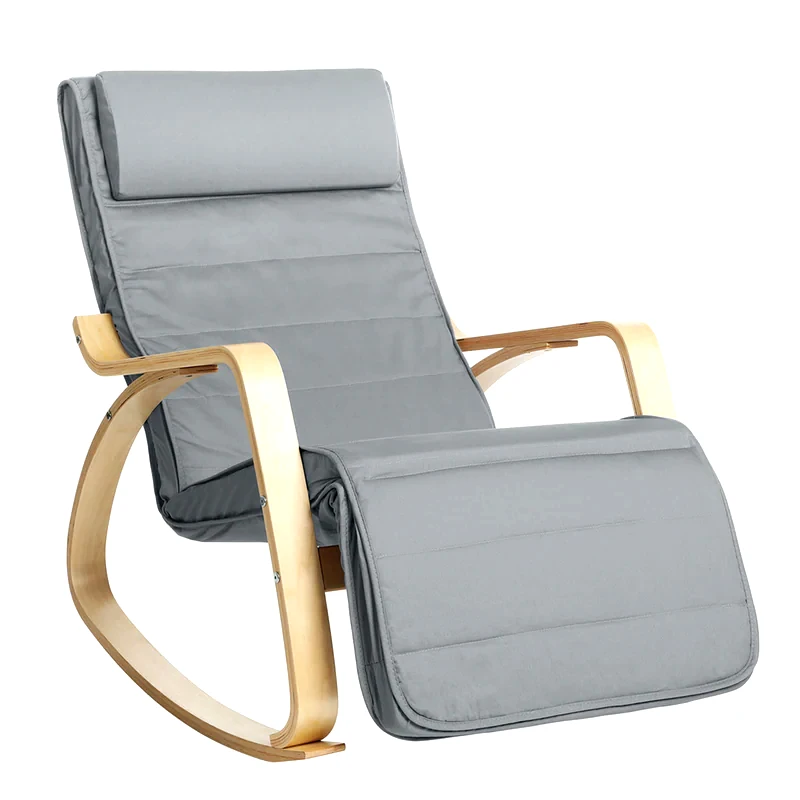 SONGMICS Κουνιστή Πολυθρόνα Relax Songmics 67x125x91 cm - Γκρι