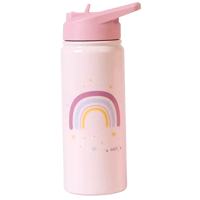 SARO Παγούρι Θερμός Saro με Καλαμάκι Rainbow 500ml