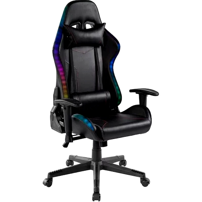 24MALL Καρέκλα Γραφείου/ Gaming 24Mall Galaxy Pro LED RGB Υφασμάτινη - Μαύρο