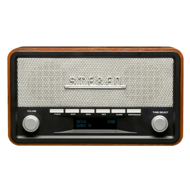 DENVER Ράδιο - Ξυπνητήρι Denver Dab-18 Dab+ - Καφέ