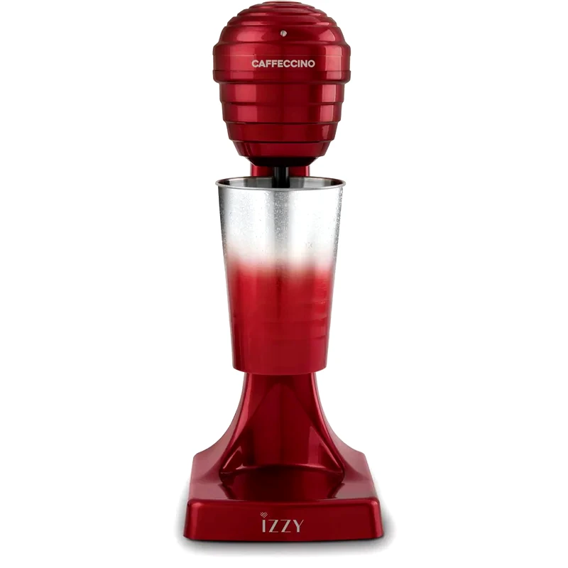 IZZY IZZY CAFFECCINO 120 W με 2 Ταχύτητες Κόκκινη Επιτραπέζια Φραπεδιέρα