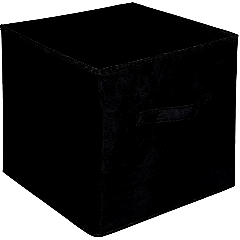 5FIVE Κουτί Αποθήκευσης Five Velvet Storage Black 160455e Βελουτέ 31x31x31 cm - Μαύρο