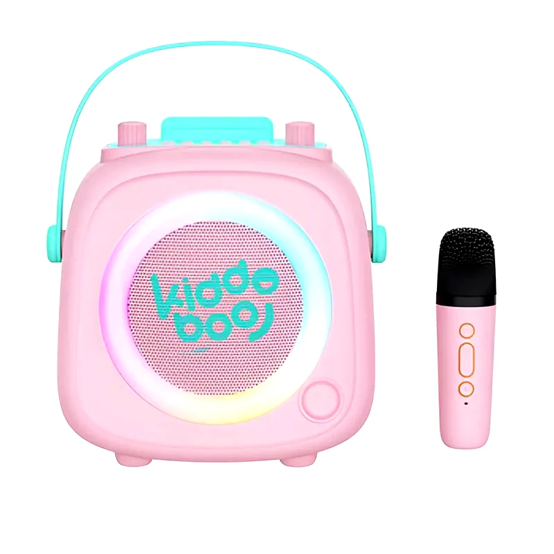 KIDDOBOO Party Speaker Kiddoboo Kidsvoice με Karaoke - Ροζ