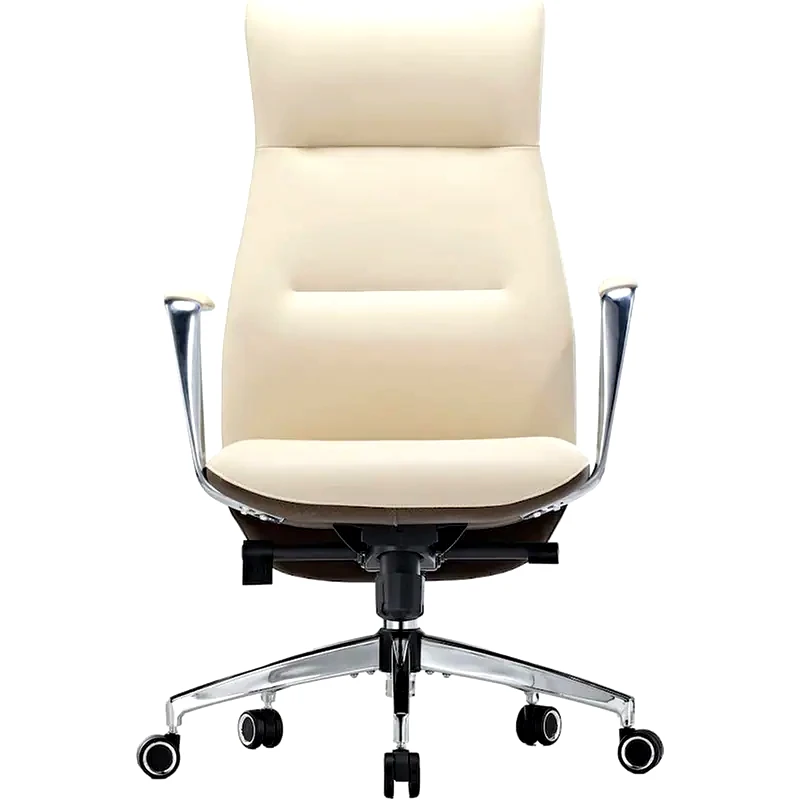 EUREKA ERGONOMIC Καρέκλα Γραφείου Εργονομική Eureka Ergonomic ERK-OC08-OW από Δερματίνη - Λευκή