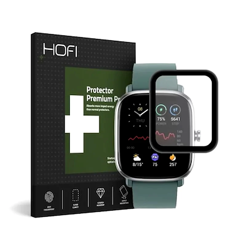 HOFI Προστασία Οθόνης Hofi Hybrid Glass Full Face Tempered Glass για Amazfit GTS 2 Mini