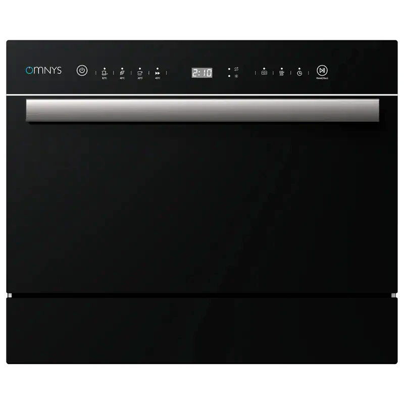 OMNYS OMNYS TTD55BL για 6 Σερβίτσια Inox Πλυντήριο Πιάτων Πάγκου