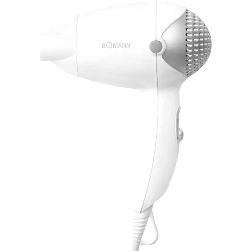 BOMANN Σεσουάρ Μαλλιών Ταξιδίου BOMANN HT 8002 CB 1200 W Λευκό