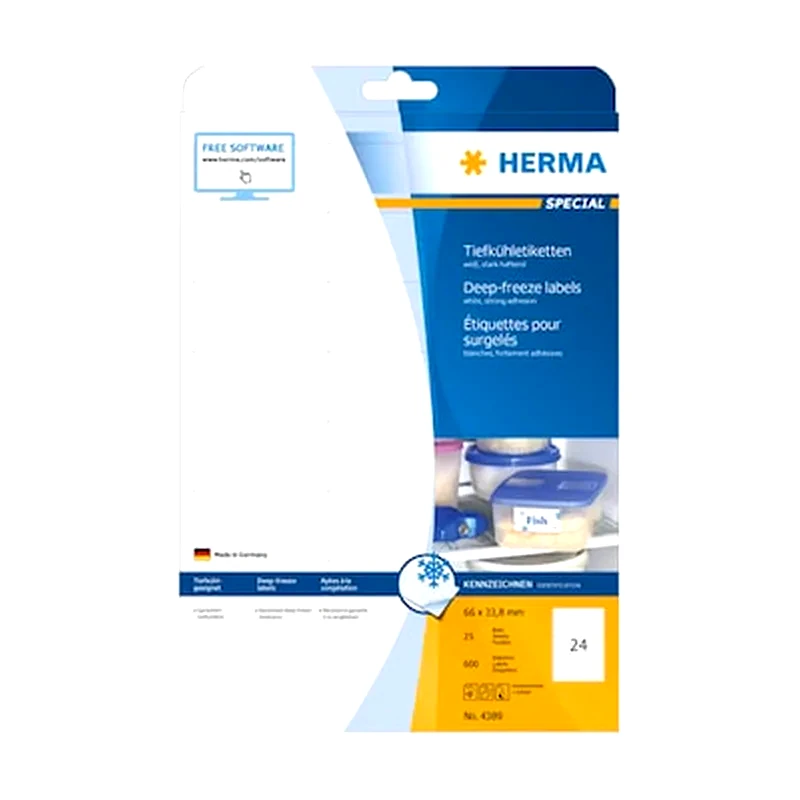 HERMA Herma Ανθεκτικές Ετικέτες 66x33.8mm 600 τεμάχια 25 φύλλα