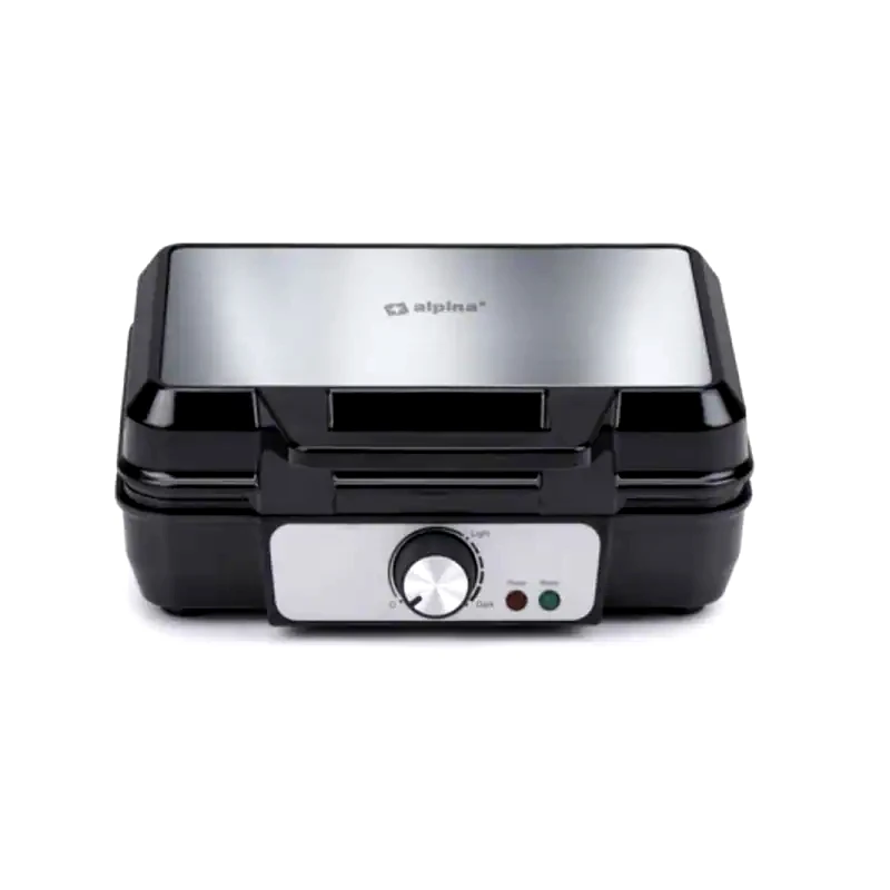 ALPINA SWITZERLAND ALPINA Waffle Maker 1000 W 2 Θέσεων Ασημί Βαφλιέρα