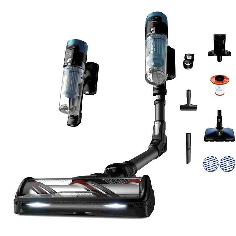 ROWENTA ROWENTA X-force Flex 14.80 RH9BC1WO 25.2 V Μαύρο/Μπλε Aqua Σκούπα Stick