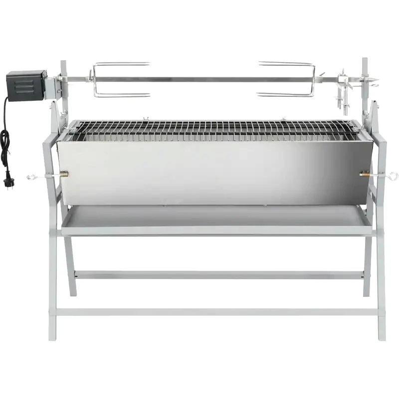 VIDAXL Ψησταριά Κάρβουνου VIDAXL με Ηλεκτρική Σούβλα Inox