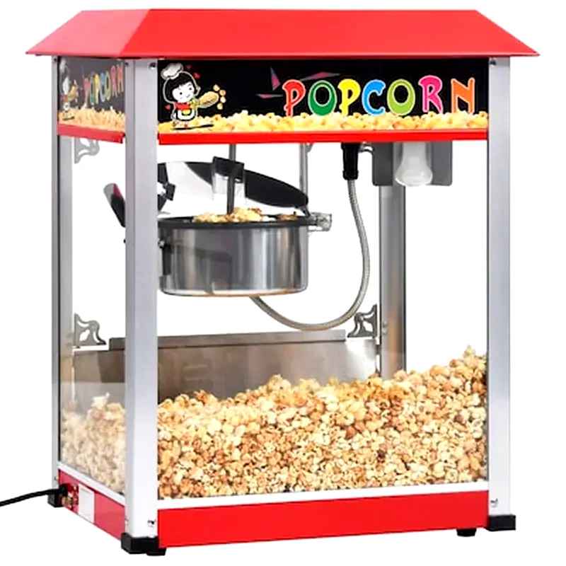 VIDAXL Μηχανή Pop - Corn VIDAXL 51058 1400 W 2.7 L Κόκκινο