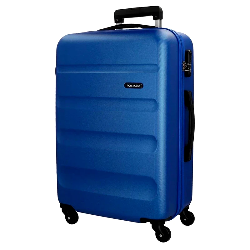 MOVOM Βαλίτσα Μεγάλη Roll Road Flex από Abs Blue 75x52x28cm Μπλε