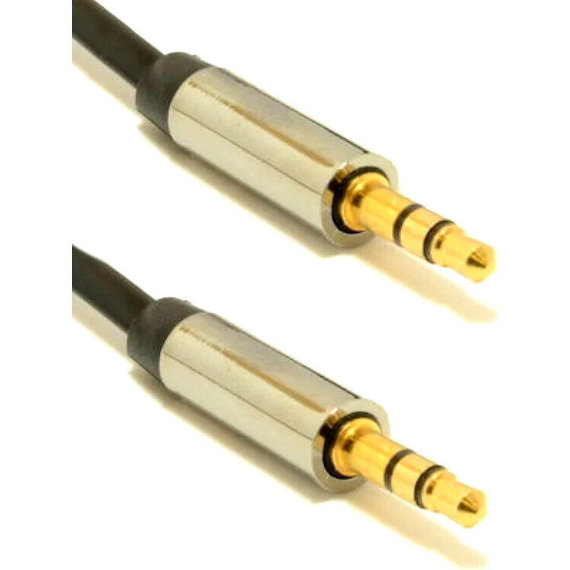 CABLEXPERT Cablexpert Καλώδιο 35mm Male - 35mm Male - Μαύρο 0.75m