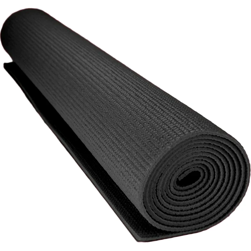 POWER FORCE Στρώμα Γυμναστικής Yoga - Pilates Mat Power Force BR-2002 173x61x0.4 cm - Μαύρο
