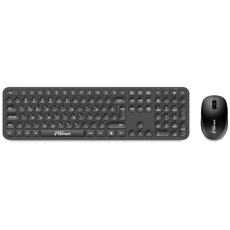ELEMENT ELEMENT KB-700WMS Ασύρματο σετ Πληκτρολόγιο/Ποντίκι - Μαύρο (US) (GR)