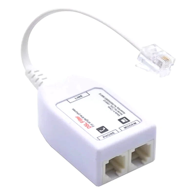 POWERTECH Powertech Vdsl Splitter Με Φίλτρο Adsl-06, Rj11, Λευκό