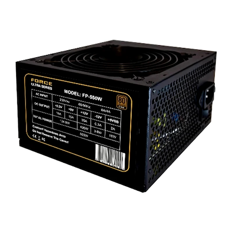 FORCE Τροφοδοτικό Υπολογιστή Force Ultra Series FP550W 550W ATX 120mm A-PFC 80+ Bronze - Μαύρο