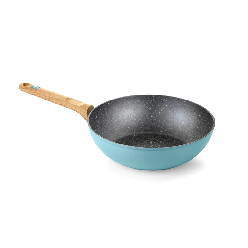 BRA BRA A122231 NORDIC WOK 28 cm Αντικολλητικό Τηγάνι Wok από Αλουμίνιο