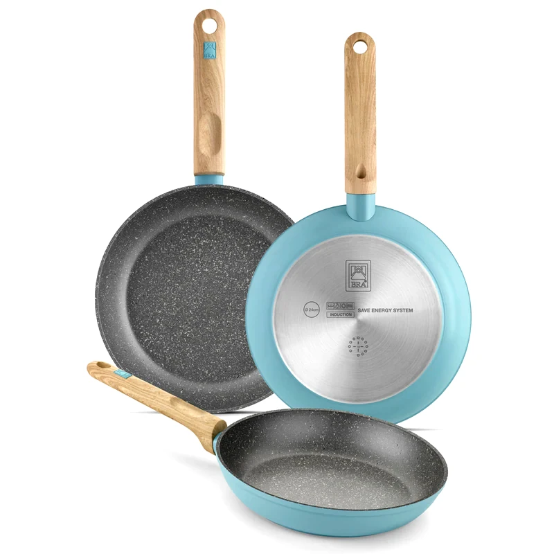 BRA BRA A122233 NORDIC 20/24/28 cm Σετ Αντικολλητικών Τηγανιών