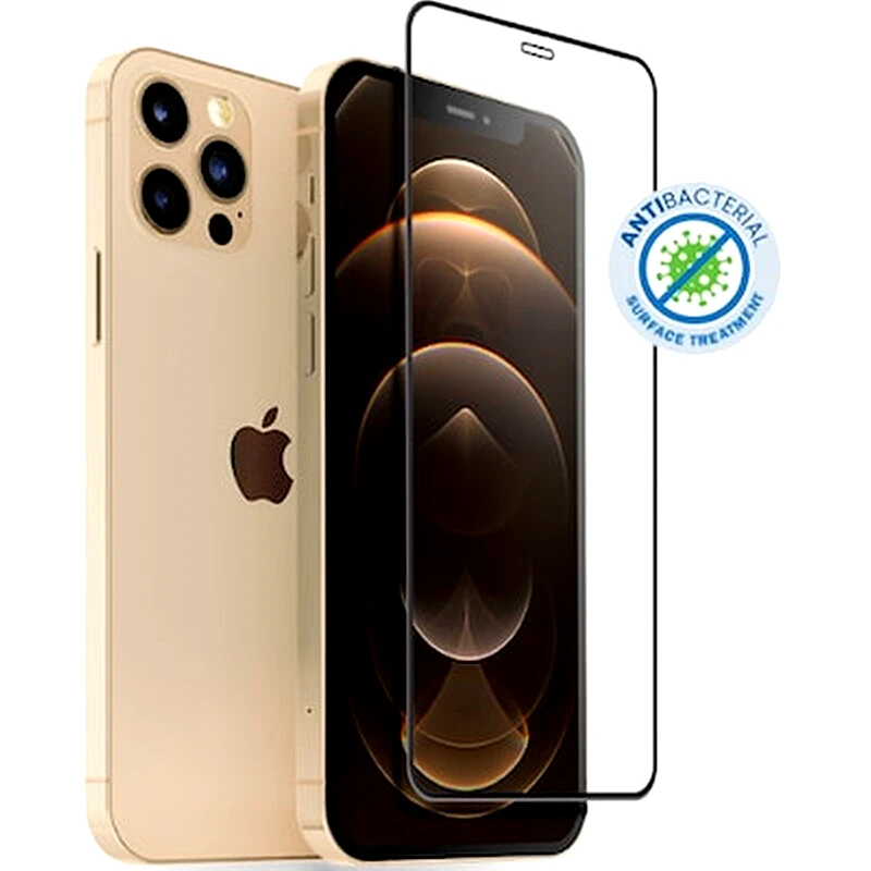 CRONG Προστατευτικό οθόνης Apple iPhone 12 Pro Max - Crong Tempered Glass Black