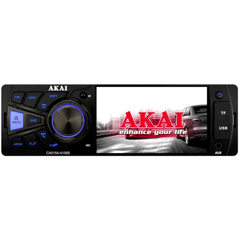 AKAI Akai CA015A-4108S Ηχοσύστημα Αυτοκινήτου Universal 1DIN 4 - Μαύρο