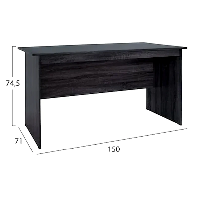 HOMEMARKT Γραφείο Μελαμίνης 150x71x74 5 Hm2284 01 Σε Ανθρακί Χρώμα
