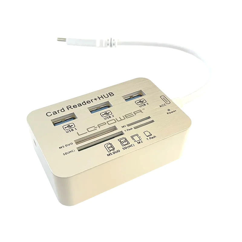 LC-POWER LC-Power LC-HUB-C-CR USB Hub 7-Port USB 3.0 συμβατό με USB-C