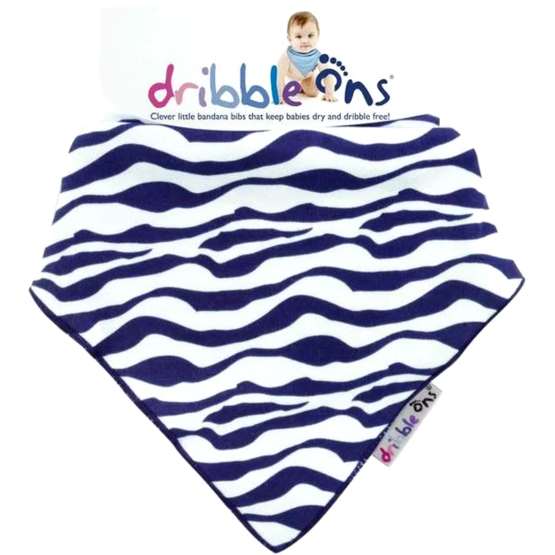 SOCK ONS Σαλιάρα-Μπαντάνα Sock Ons Dribble Ons Zebra