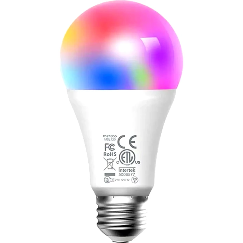 MEROSS Έξυπνη Λάμπα Meross Smart Wi-Fi LED Bulb RGB MSL120-EU Λευκό Πολύχρωμο