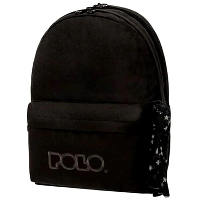 POLO Τσάντα Πλάτης Polo Original Double Scarf Jean Μαύρο
