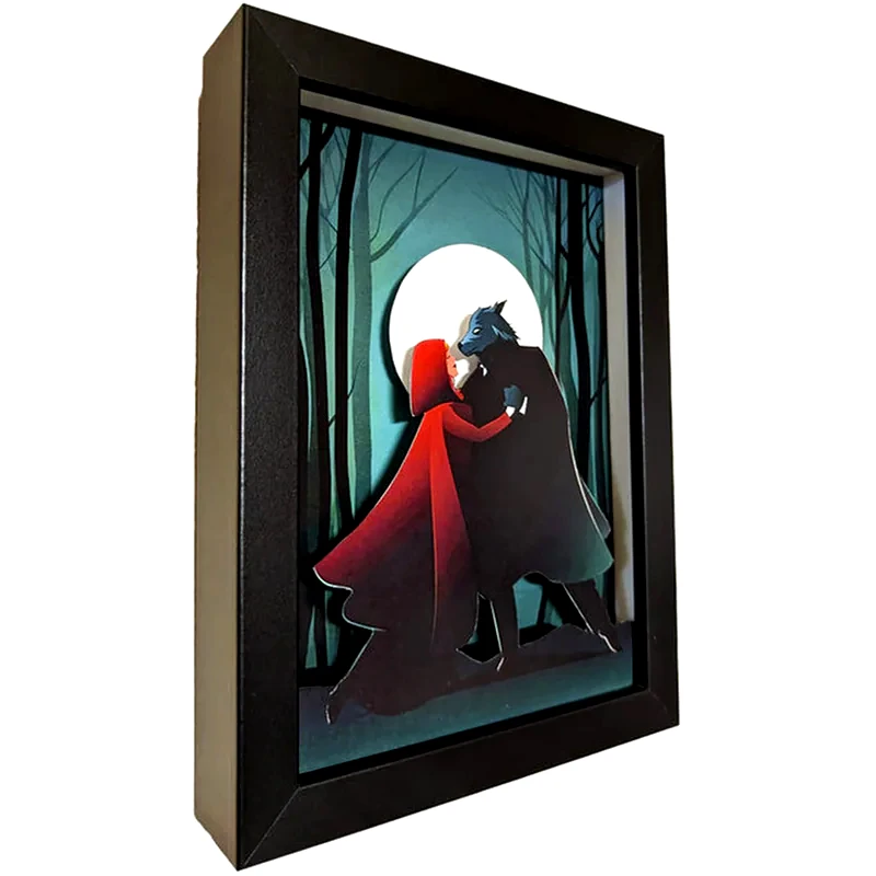 PIXELART.GAMECRAFTS Διακοσμητικό Κάδρο Gaming - Red Riding Hood And Wolf Dance