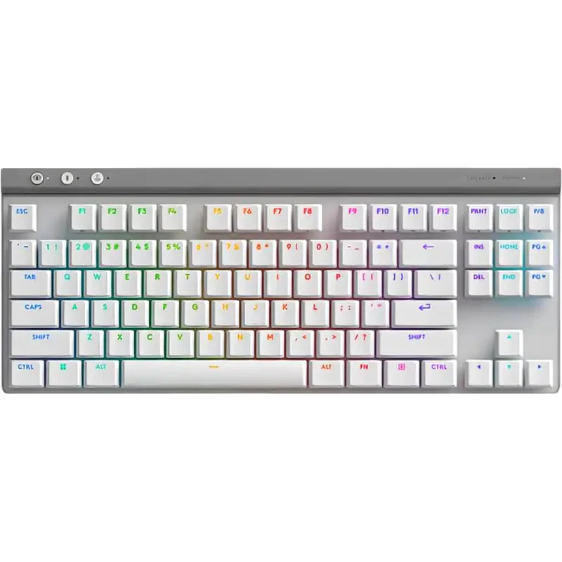 LOGITECH G Logitech G515 Μηχανικό Gaming Ασύρματο Πλητρολόγιο RBG Λευκό (US)