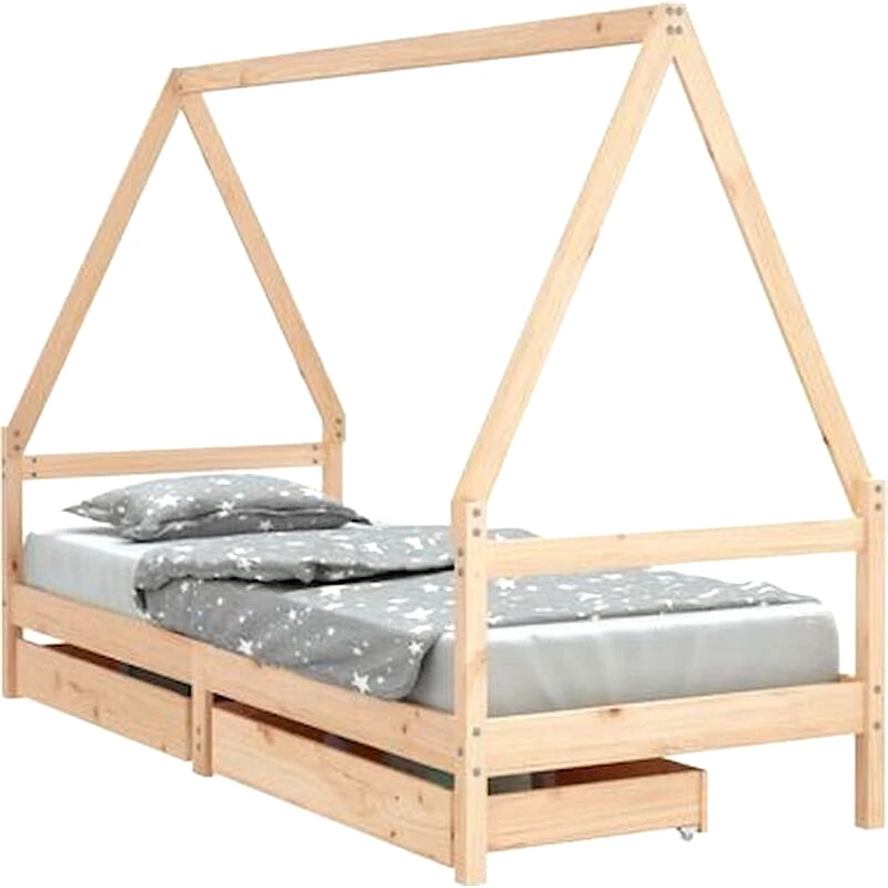 VIDAXL Vidaxl Πλαίσιο Παιδικού Κρεβατιού 80 X 160 Εκ. Από Μασίφ Ξύλο Πεύκου