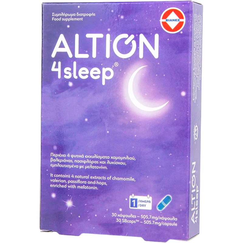 Συμπλήρωμα για τον Ύπνο Altion 4 Sleep - 30 κάψουλες