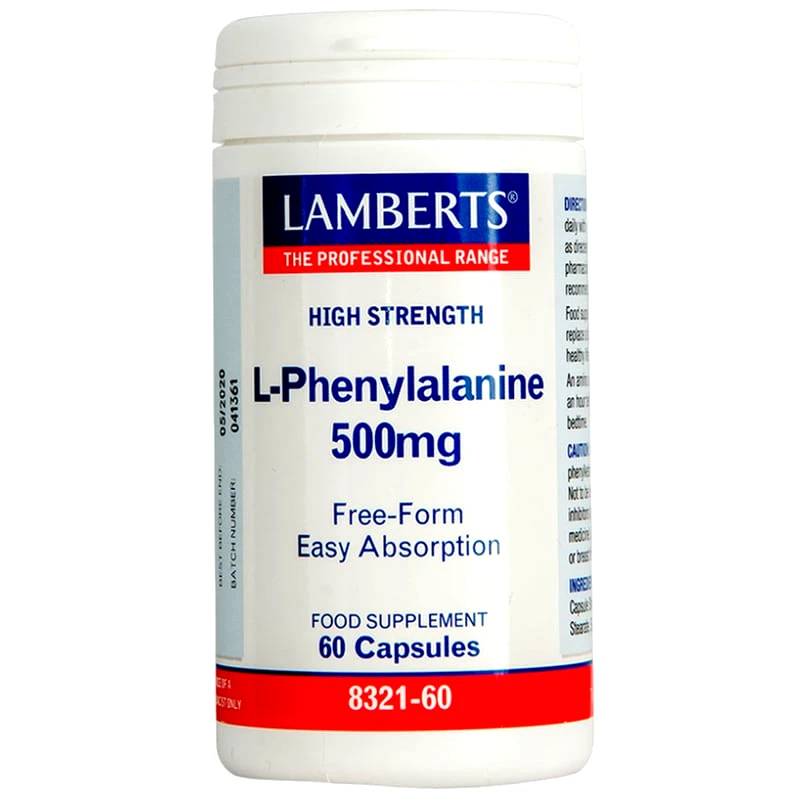 Αμινοξύ Lamberts L-phenylalanine 500mg - 60 κάψουλες