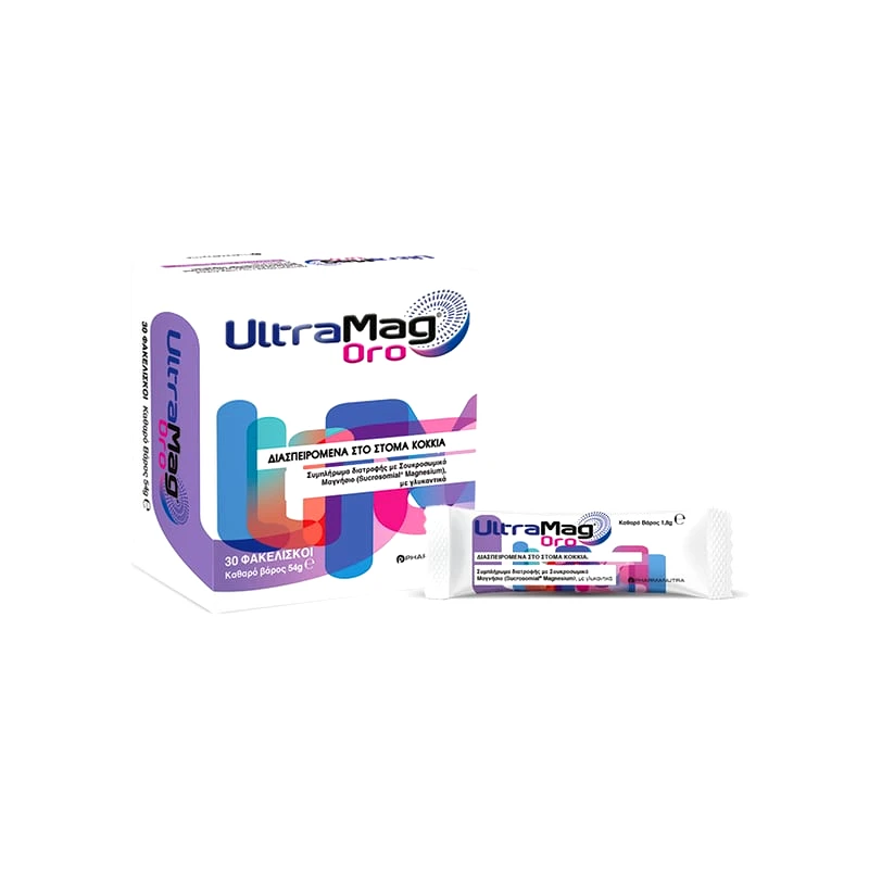 PHARMA NUTRA Συμπλήρωμα Διατροφής Pharma Nutra Ultramag Oro 30 Φακελάκια x 1,8 gr