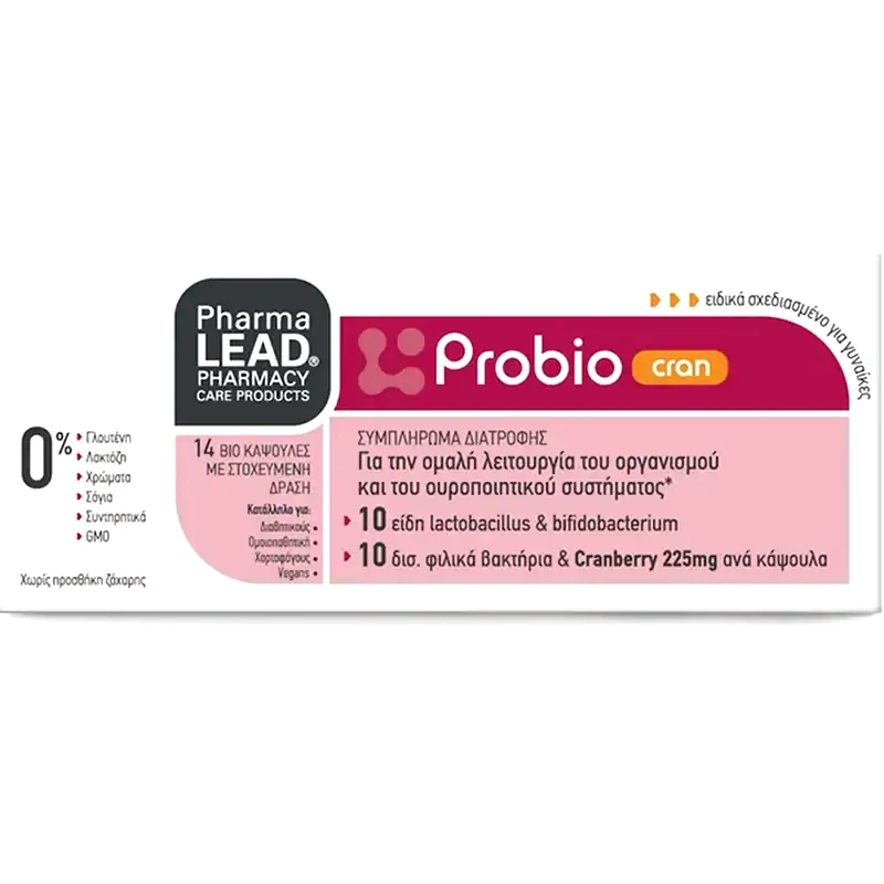 PHARMALEAD Προβιοτικό Pharmalead Probio Cran - 14 κάψουλες