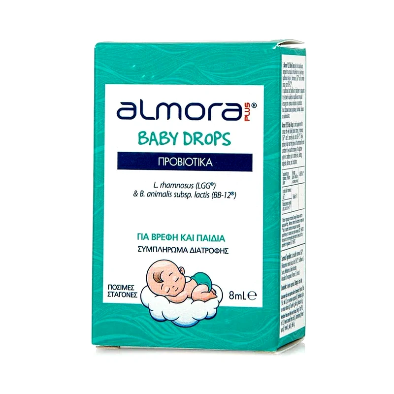 ALMORA Συμπλήρωμα Διατροφής Almora Plus Baby Προβιοτικά - 8ml Σταγόνες