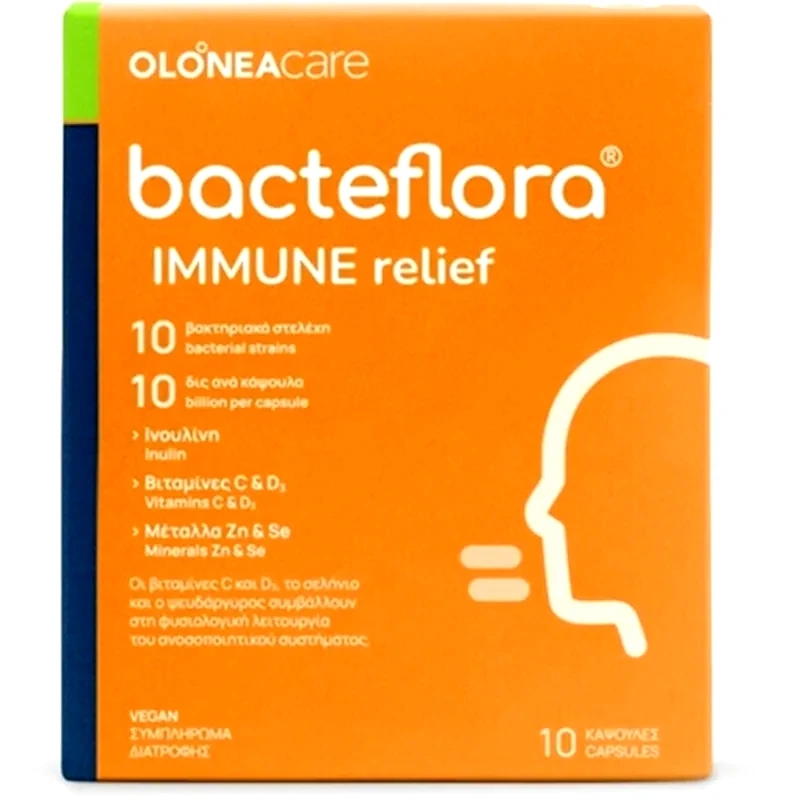 OLONEA Προβιοτικό Olonea Bacteflora Immune Relief - 10 κάψουλες