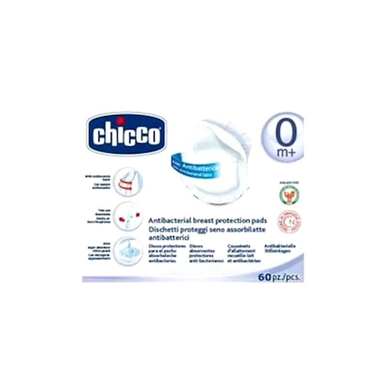 CHICCO Chicco Επιθεματα Στηθους Αντιβακτηριακα 60 Τεμαχιων (61773)