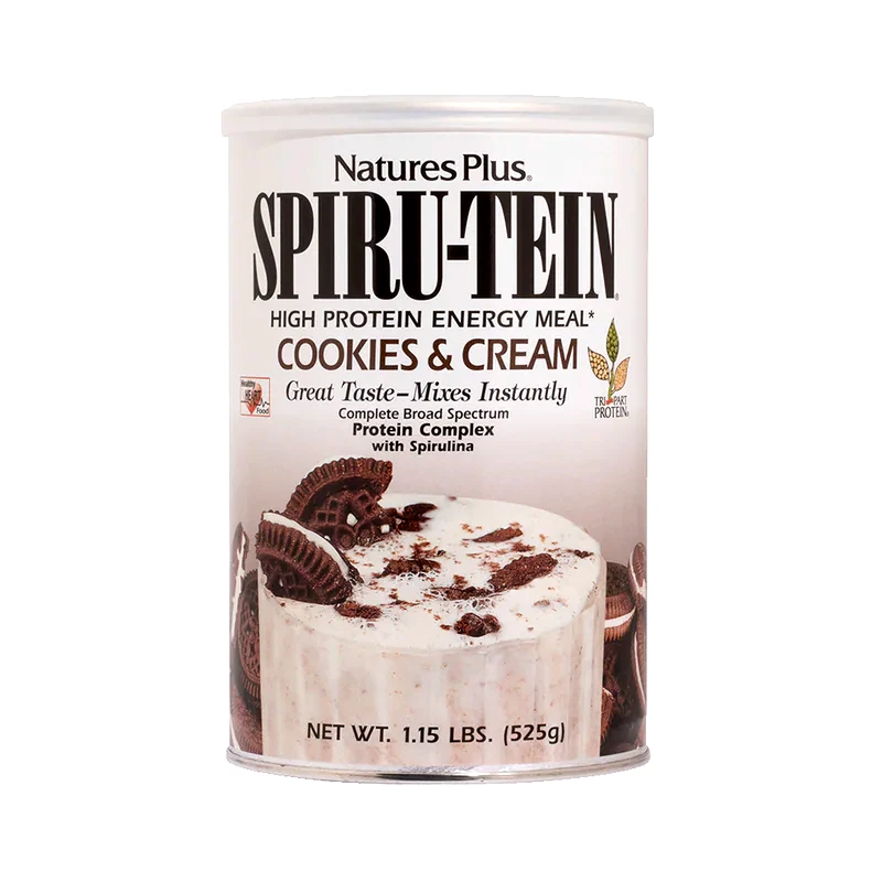 Πρωτεΐνη Natures Plus Spiru Tein Cookies Cream - 525gr