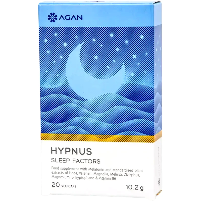 Συμπλήρωμα για τον Ύπνο Agan Hypnus Sleep Factors - 20 κάψουλες