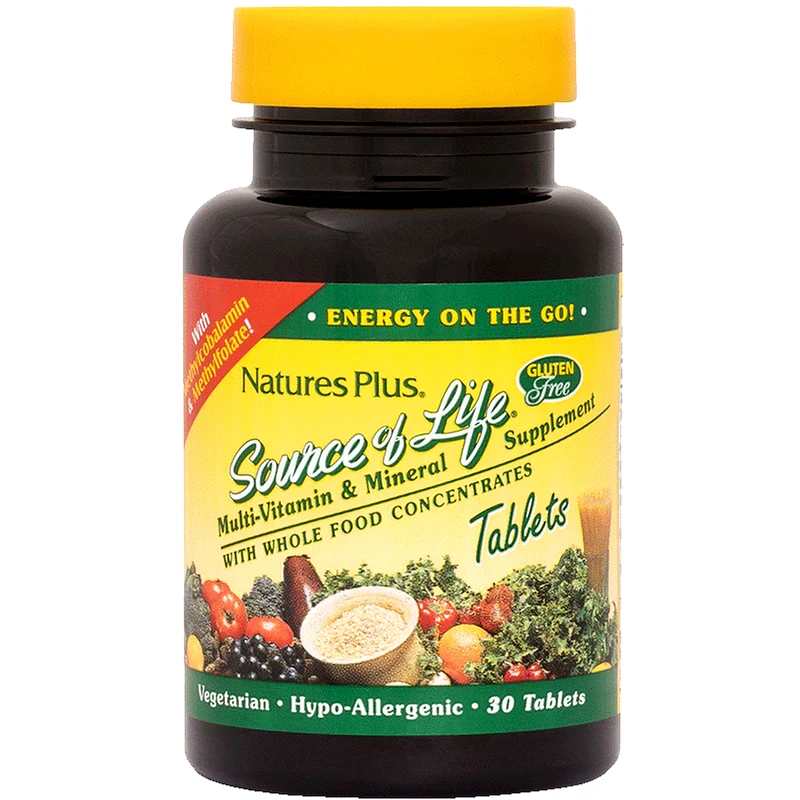 Natures Plus Source Of Life Multi-Vitamin και Mineral - 90 ταμπλέτες