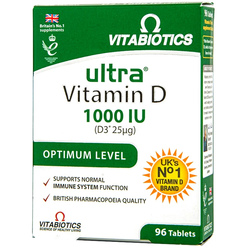 Vitabiotics Ultra Vitamin D3 1000IU (25μg) - 96 ταμπλέτες