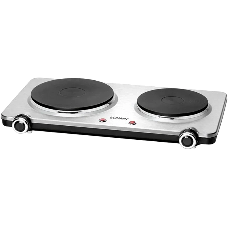 BOMANN Διπλή Επιτραπέζια Εστία Εμαγιέ BOMANN DKP5033 ECB 2500 W Inox